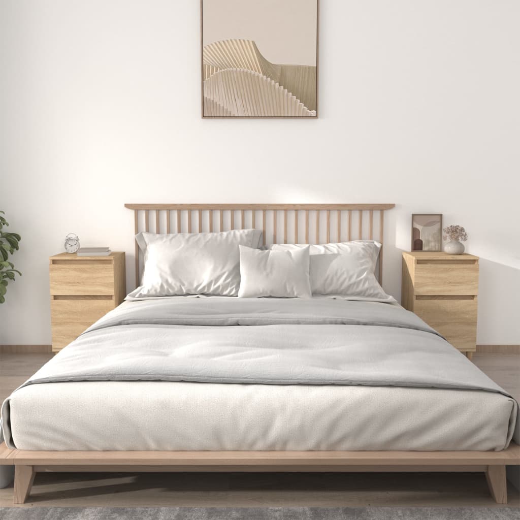 Nachtkastjes 2 st 40x35x70 cm bewerkt hout sonoma eikenkleurig Nachtkastjes | Creëer jouw Trendy Thuis | Gratis bezorgd & Retour | Trendy.nl