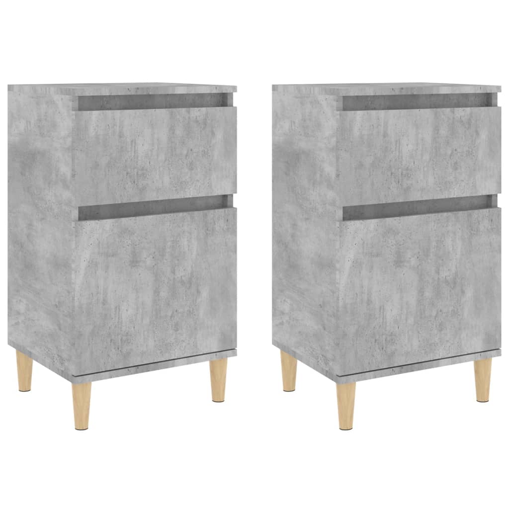 Nachtkastjes 2 st 40x35x70 cm betongrijs Nachtkastjes | Creëer jouw Trendy Thuis | Gratis bezorgd & Retour | Trendy.nl