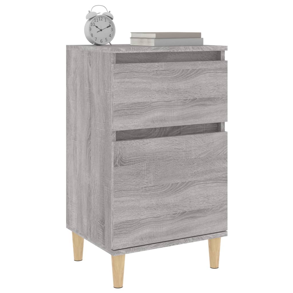 Nachtkastje 40x35x70 cm bewerkt hout grijs sonoma eikenkleurig Nachtkastjes | Creëer jouw Trendy Thuis | Gratis bezorgd & Retour | Trendy.nl