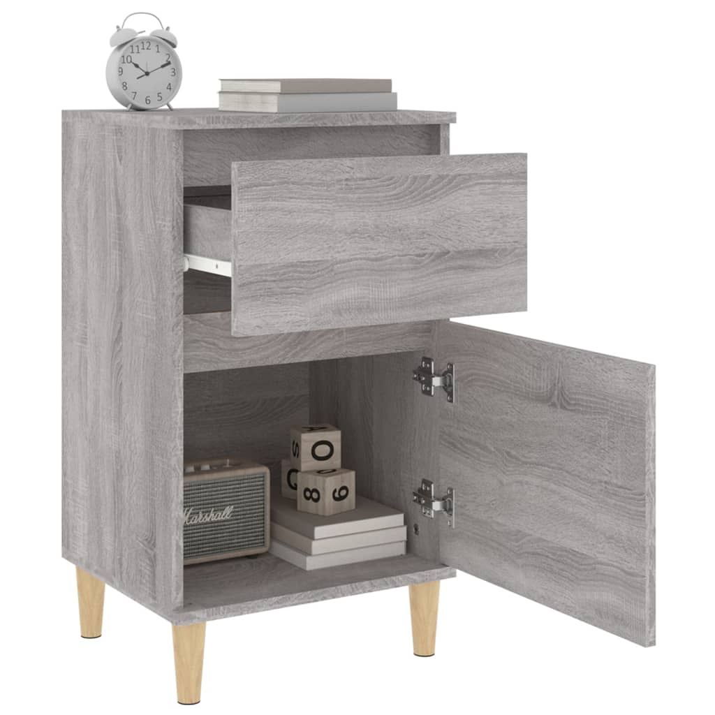 Nachtkastjes 2 st 40x35x70 cm bewerkt hout grijs sonoma eiken Nachtkastjes | Creëer jouw Trendy Thuis | Gratis bezorgd & Retour | Trendy.nl