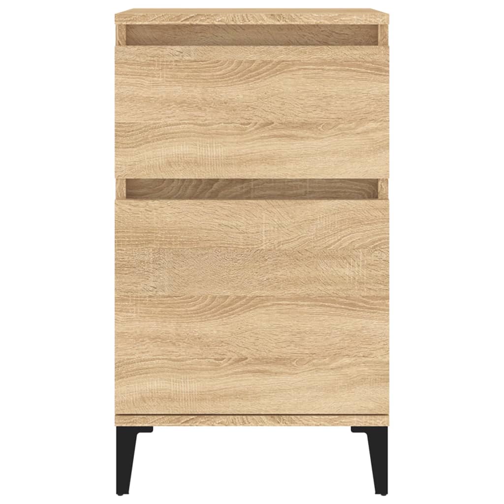 Nachtkastjes 2 st 40x35x70 cm bewerkt hout sonoma eikenkleurig Nachtkastjes | Creëer jouw Trendy Thuis | Gratis bezorgd & Retour | Trendy.nl