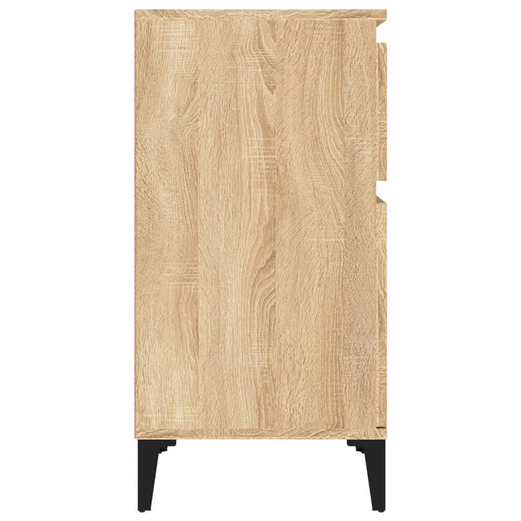 Nachtkastjes 2 st 40x35x70 cm bewerkt hout sonoma eikenkleurig Nachtkastjes | Creëer jouw Trendy Thuis | Gratis bezorgd & Retour | Trendy.nl