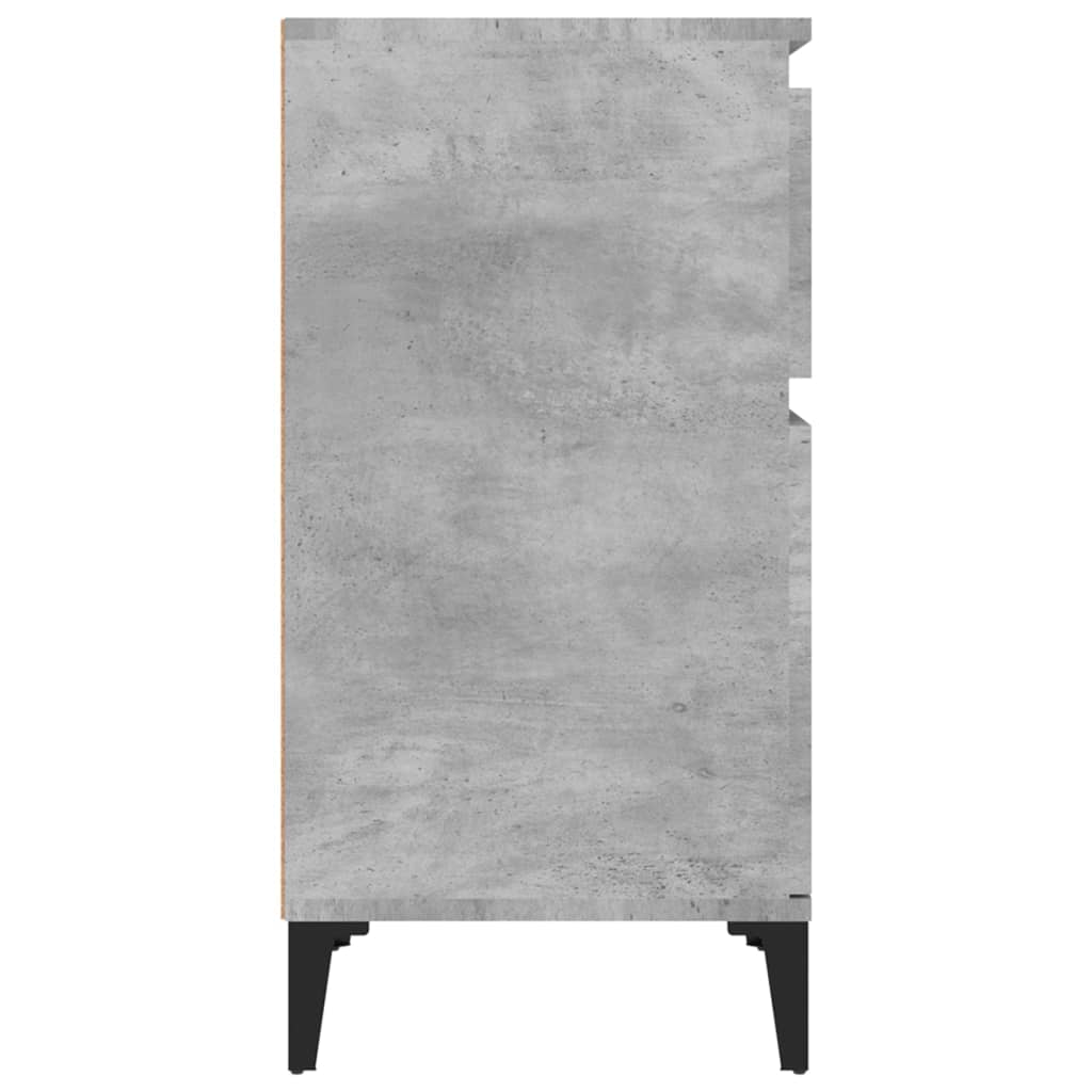 Nachtkastje 40x35x70 cm bewerkt hout betongrijs Nachtkastjes | Creëer jouw Trendy Thuis | Gratis bezorgd & Retour | Trendy.nl