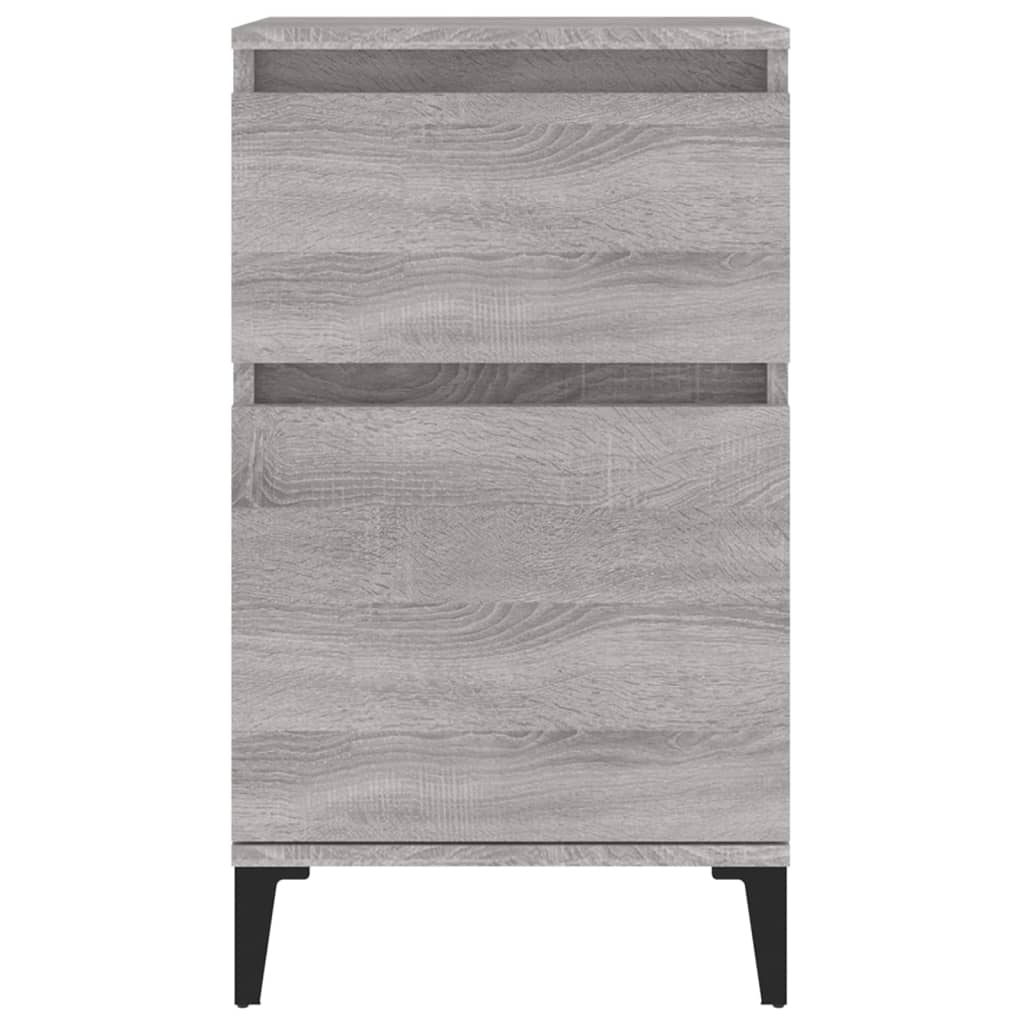 Nachtkastje 40x35x70 cm bewerkt hout grijs sonoma eikenkleurig Nachtkastjes | Creëer jouw Trendy Thuis | Gratis bezorgd & Retour | Trendy.nl