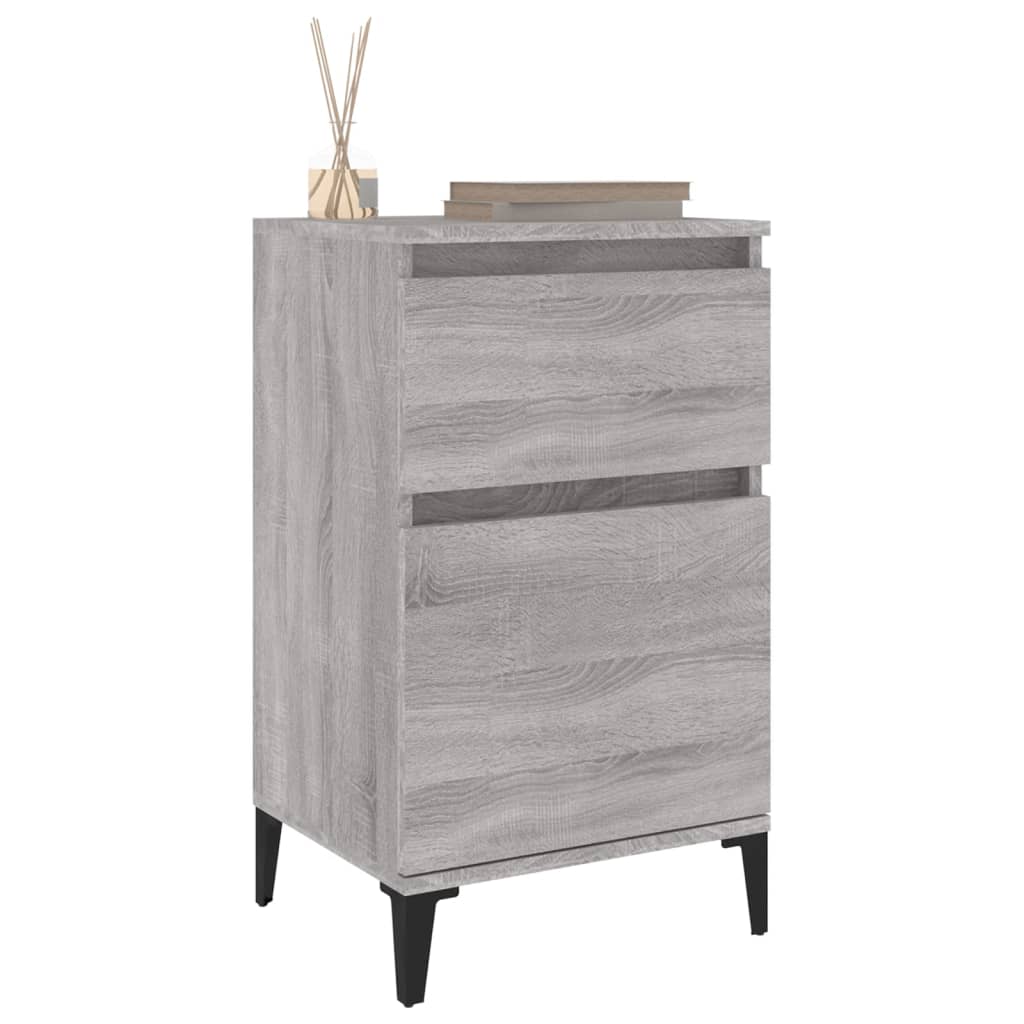 Nachtkastjes 2 st 40x35x70 cm bewerkt hout grijs sonoma eiken Nachtkastjes | Creëer jouw Trendy Thuis | Gratis bezorgd & Retour | Trendy.nl