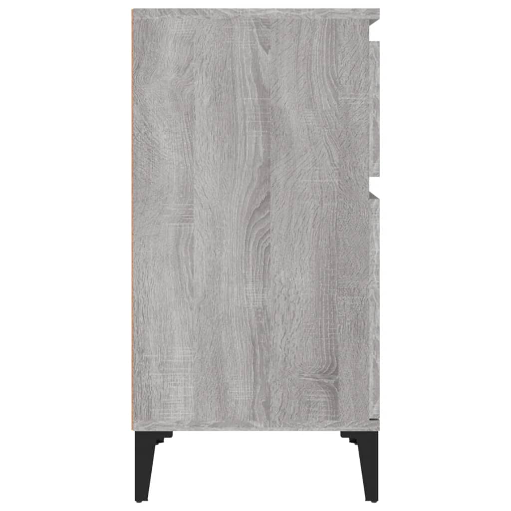 Nachtkastjes 2 st 40x35x70 cm bewerkt hout grijs sonoma eiken Nachtkastjes | Creëer jouw Trendy Thuis | Gratis bezorgd & Retour | Trendy.nl