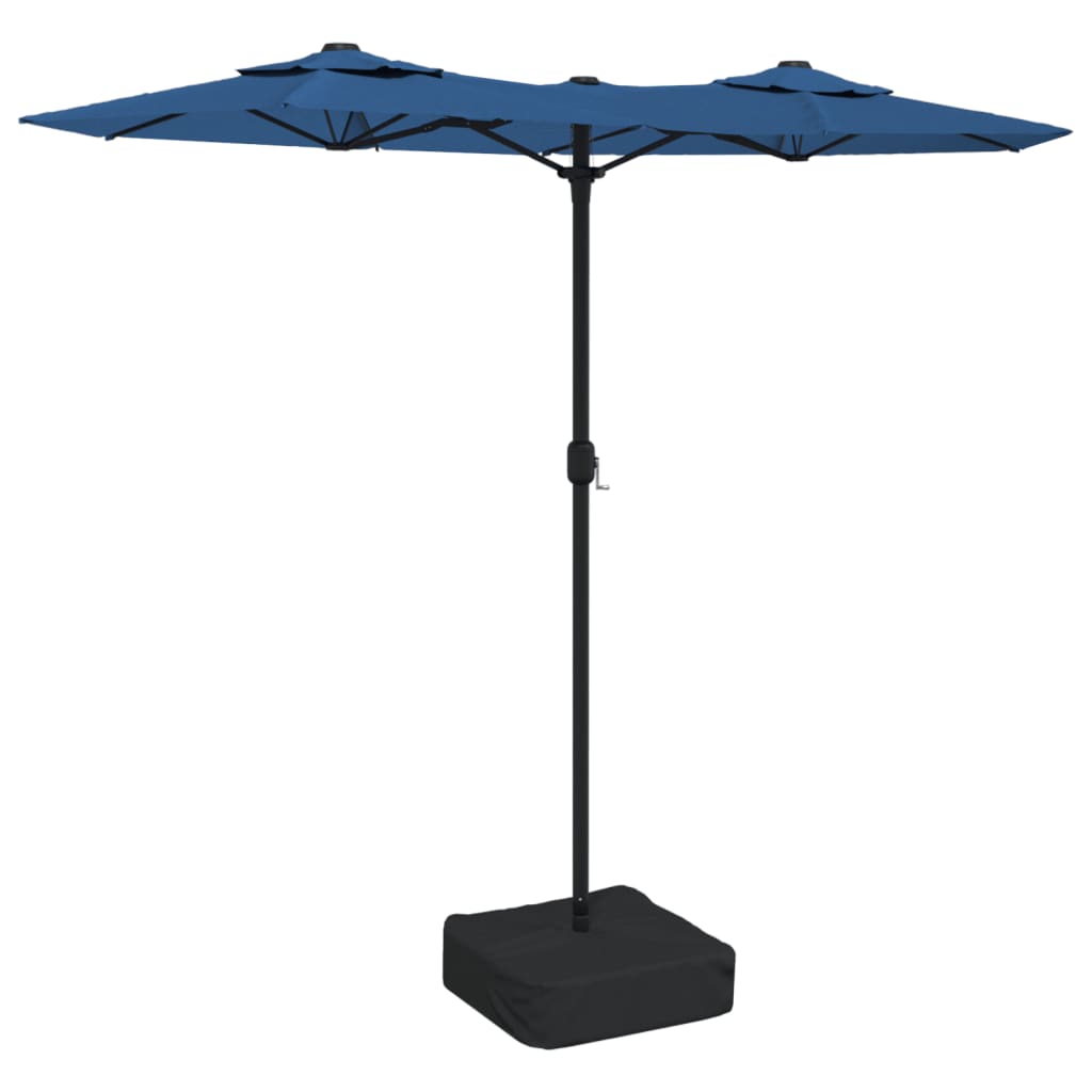 Parasol dubbel 316x240 cm azuurblauw Parasols en zonneschermen | Creëer jouw Trendy Thuis | Gratis bezorgd & Retour | Trendy.nl