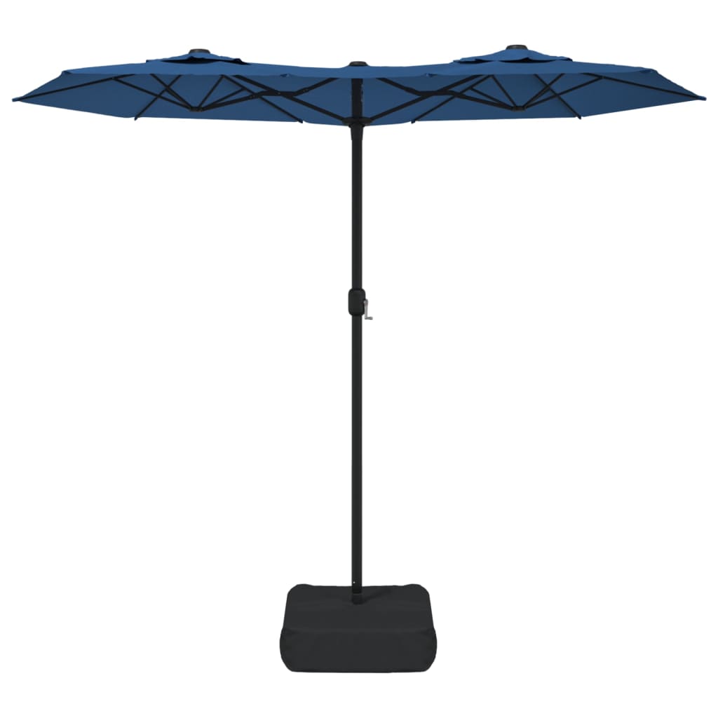Parasol dubbel 316x240 cm azuurblauw Parasols en zonneschermen | Creëer jouw Trendy Thuis | Gratis bezorgd & Retour | Trendy.nl