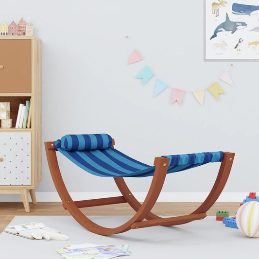 Hangmatschommel voor kinderen stof blauw gestreept Ligstoelen | Creëer jouw Trendy Thuis | Gratis bezorgd & Retour | Trendy.nl