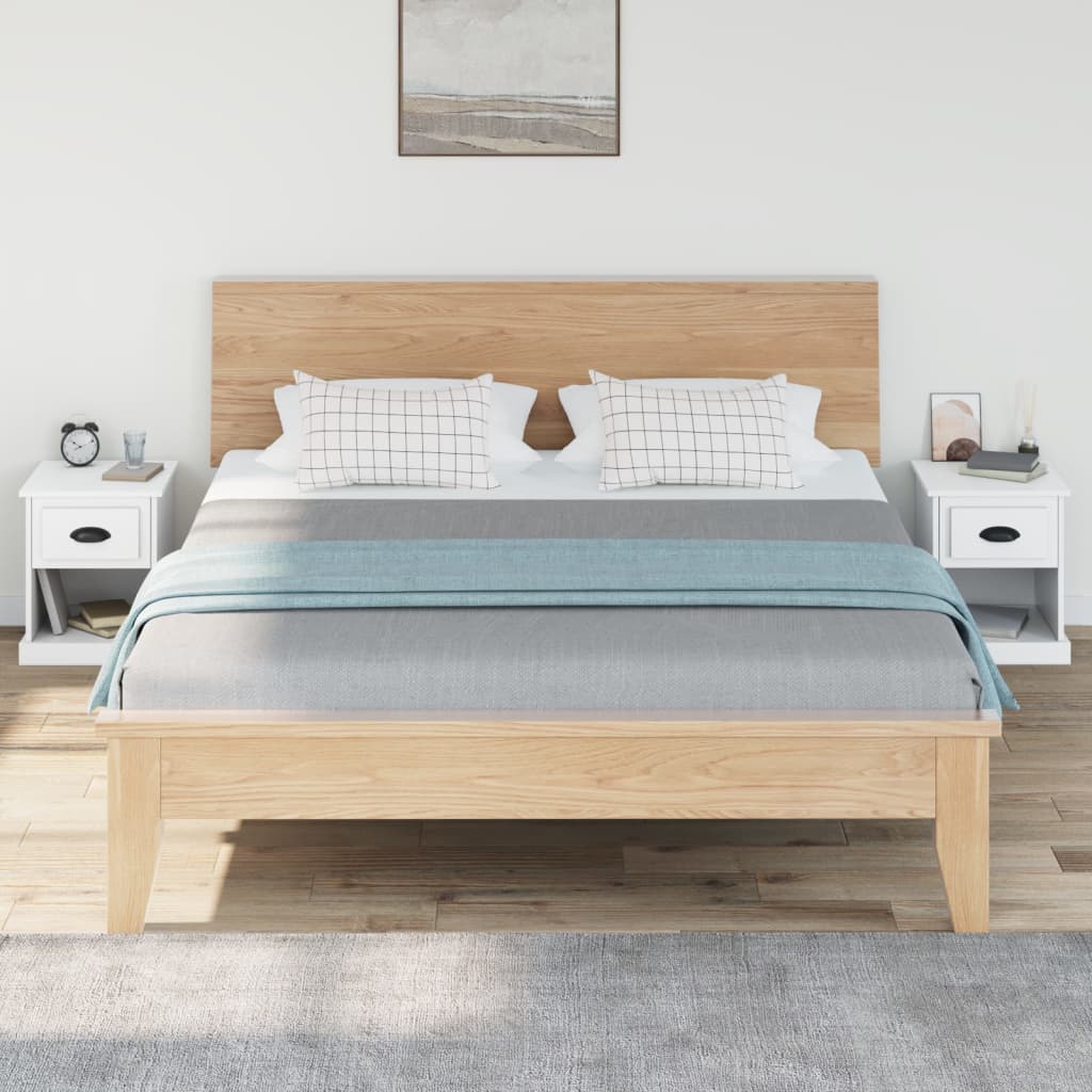 Nachtkastjes 2 st 39x39x47,5 cm bewerkt hout wit Nachtkastjes | Creëer jouw Trendy Thuis | Gratis bezorgd & Retour | Trendy.nl