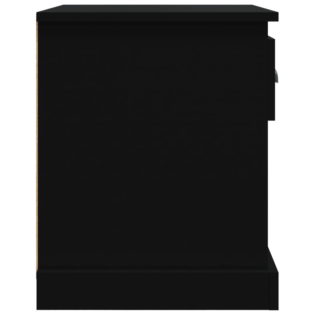 Nachtkastjes 2 st 39x39x47,5 cm bewerkt hout zwart Nachtkastjes | Creëer jouw Trendy Thuis | Gratis bezorgd & Retour | Trendy.nl