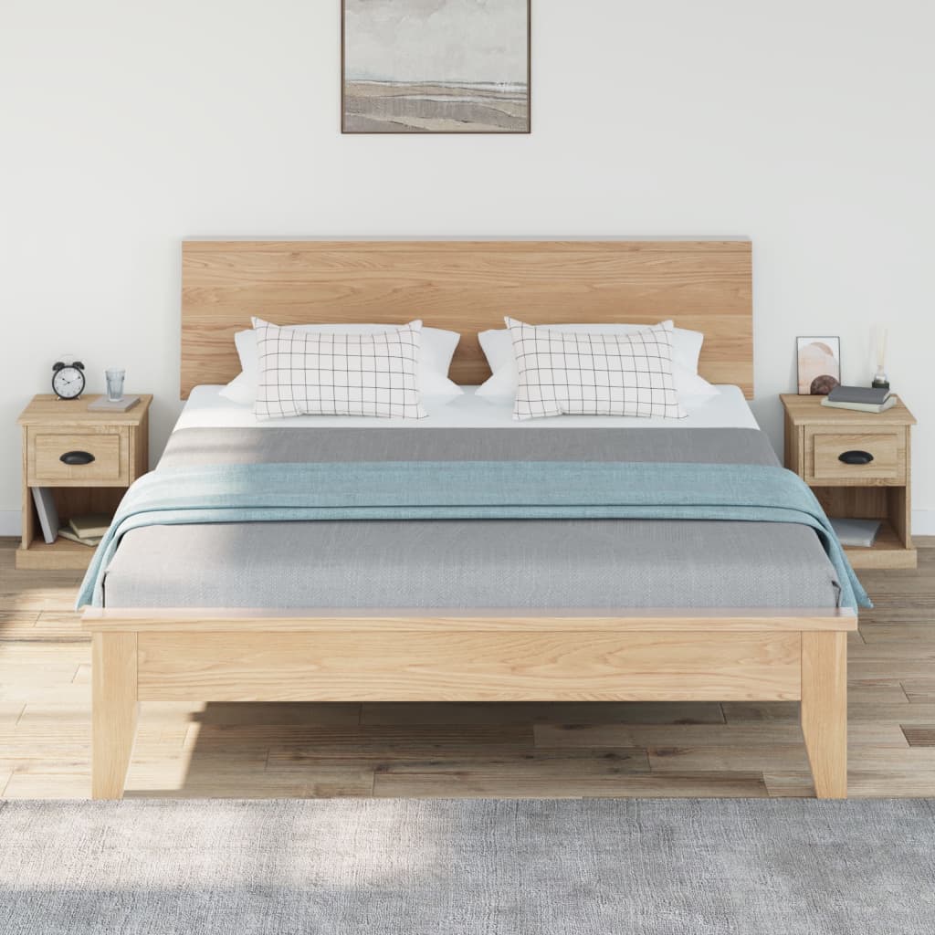 Nachtkastjes 2 st 39x39x47,5 cm bewerkt hout sonoma eikenkleur Nachtkastjes | Creëer jouw Trendy Thuis | Gratis bezorgd & Retour | Trendy.nl