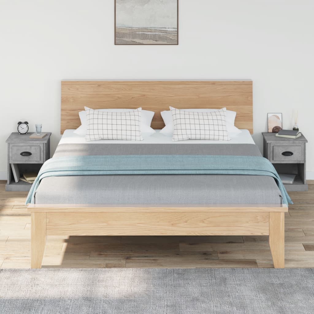 Nachtkastjes 2 st 39x39x47,5 cm bewerkt hout betongrijs Nachtkastjes | Creëer jouw Trendy Thuis | Gratis bezorgd & Retour | Trendy.nl