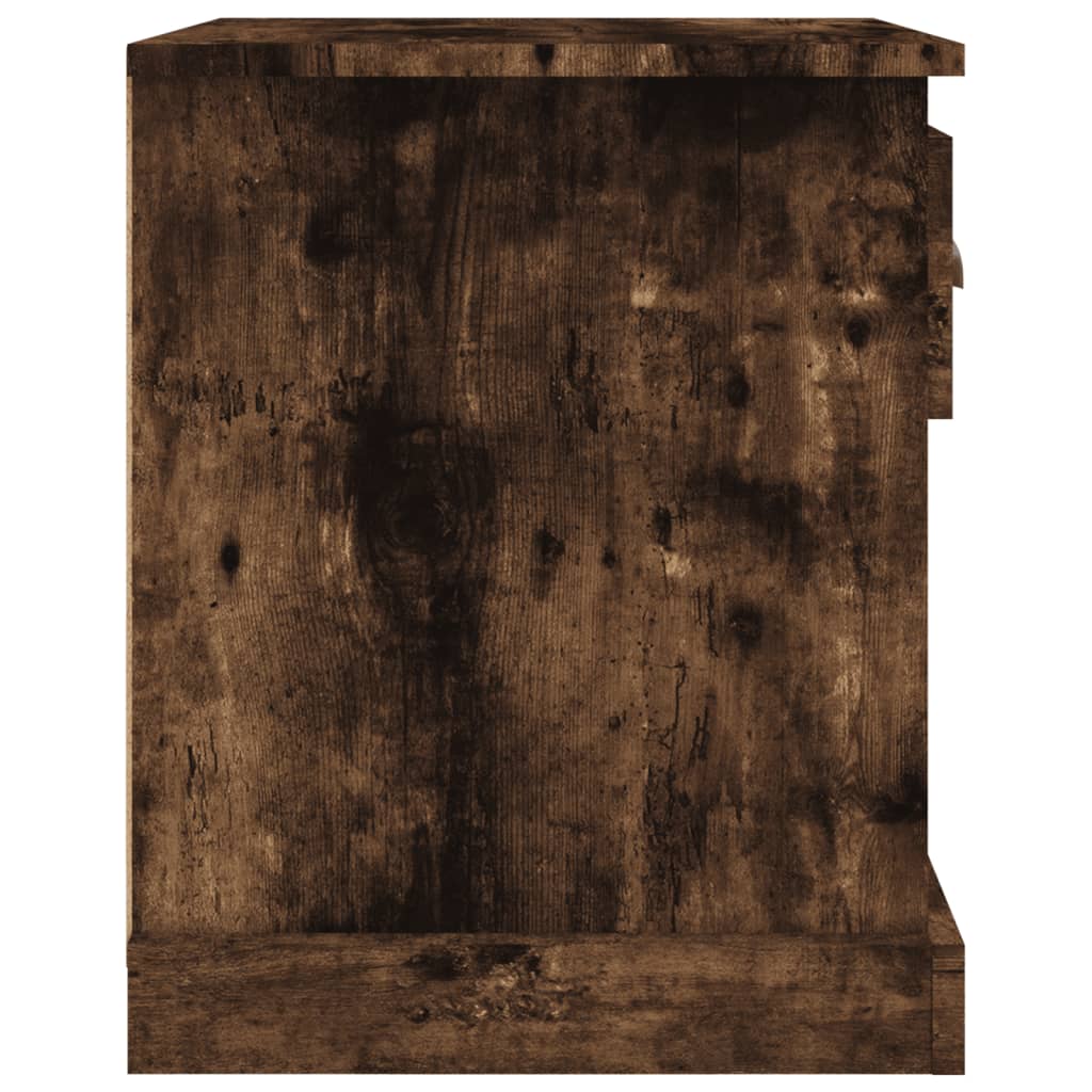 Nachtkastje 39x39x47,5 cm bewerkt hout gerookt eiken Nachtkastjes | Creëer jouw Trendy Thuis | Gratis bezorgd & Retour | Trendy.nl
