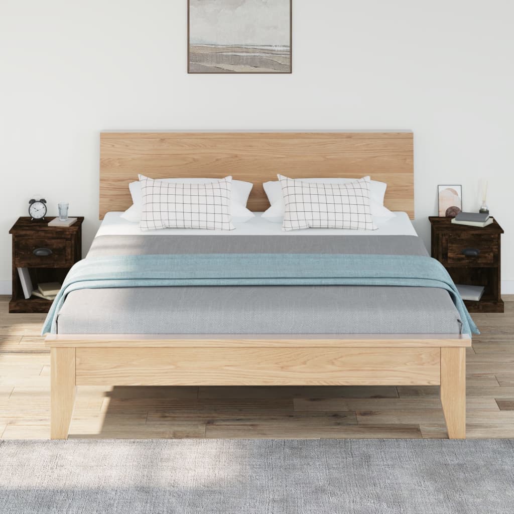 Nachtkastjes 2 st 39x39x47,5 cm bewerkt hout gerookt eikenkleur Nachtkastjes | Creëer jouw Trendy Thuis | Gratis bezorgd & Retour | Trendy.nl