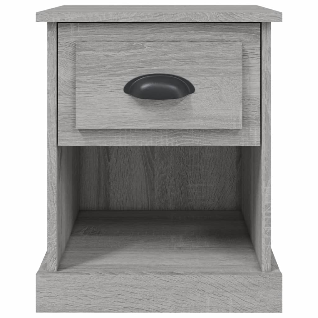 Nachtkastjes 2 st 39x39x47,5 cm bewerkt hout grijs sonoma eiken Nachtkastjes | Creëer jouw Trendy Thuis | Gratis bezorgd & Retour | Trendy.nl