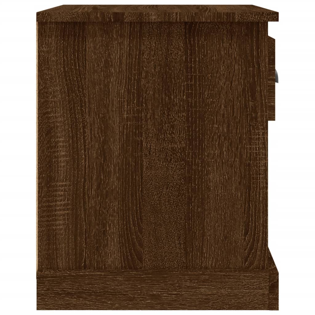 Nachtkastjes 2 st 39x39x47,5 cm bewerkt hout bruin eikenkleur Nachtkastjes | Creëer jouw Trendy Thuis | Gratis bezorgd & Retour | Trendy.nl