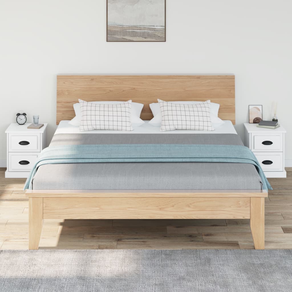 Nachtkastjes 2 st 39x39x47,5 cm bewerkt hout wit Nachtkastjes | Creëer jouw Trendy Thuis | Gratis bezorgd & Retour | Trendy.nl