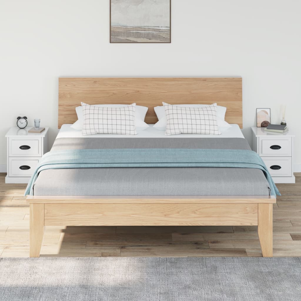 Nachtkastjes 2 st 39x39x47,5 cm bewerkt hout hoogglans wit Nachtkastjes | Creëer jouw Trendy Thuis | Gratis bezorgd & Retour | Trendy.nl