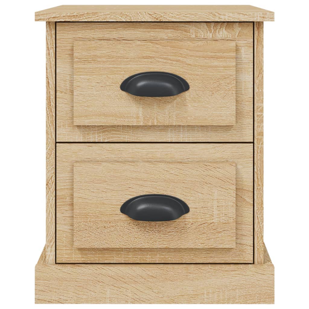 Nachtkastje 39x39x47,5 cm bewerkt hout sonoma eikenkleurig Nachtkastjes | Creëer jouw Trendy Thuis | Gratis bezorgd & Retour | Trendy.nl