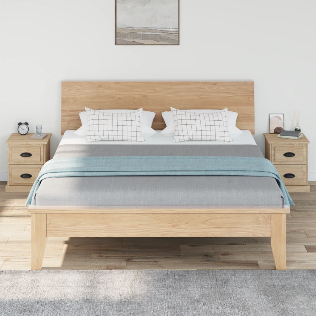 Nachtkastjes 2 st 39x39x47,5 cm bewerkt hout sonoma eikenkleur Nachtkastjes | Creëer jouw Trendy Thuis | Gratis bezorgd & Retour | Trendy.nl