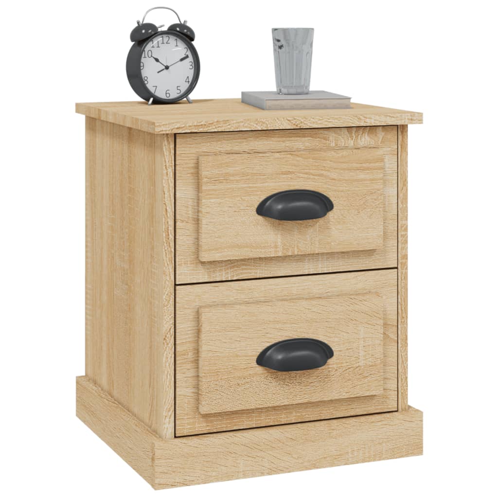 Nachtkastjes 2 st 39x39x47,5 cm bewerkt hout sonoma eikenkleur Nachtkastjes | Creëer jouw Trendy Thuis | Gratis bezorgd & Retour | Trendy.nl