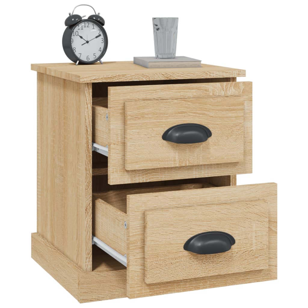 Nachtkastjes 2 st 39x39x47,5 cm bewerkt hout sonoma eikenkleur Nachtkastjes | Creëer jouw Trendy Thuis | Gratis bezorgd & Retour | Trendy.nl