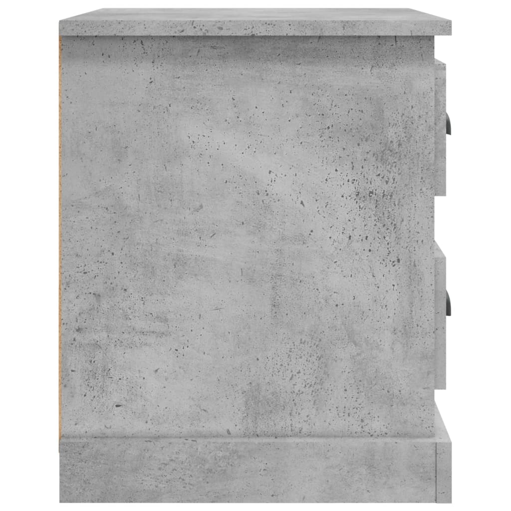Nachtkastje 39x39x47,5 cm bewerkt hout betongrijs Nachtkastjes | Creëer jouw Trendy Thuis | Gratis bezorgd & Retour | Trendy.nl