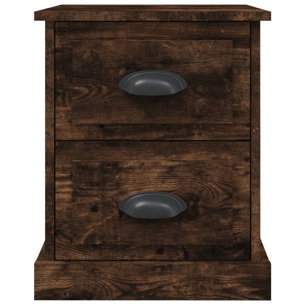 Nachtkastje 39x39x47,5 cm bewerkt hout gerookt eiken Nachtkastjes | Creëer jouw Trendy Thuis | Gratis bezorgd & Retour | Trendy.nl