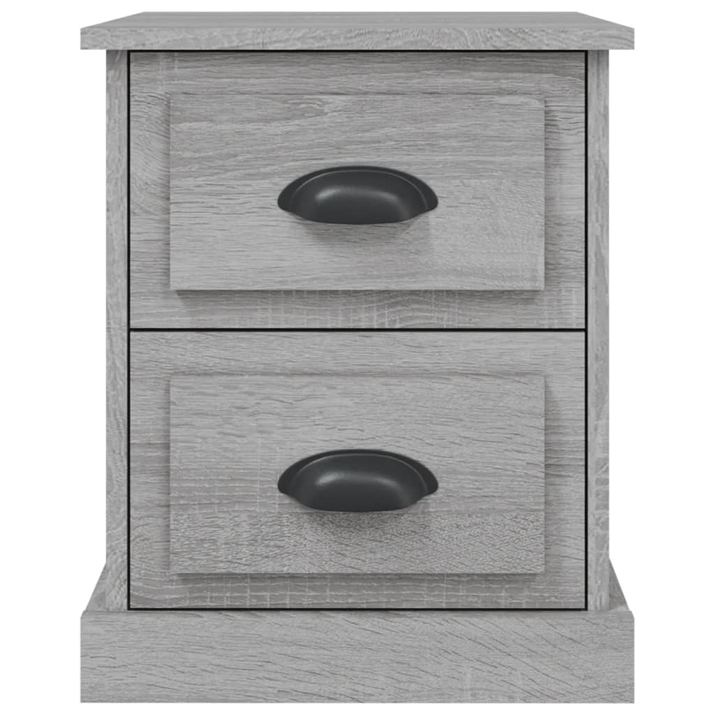 Nachtkastjes 2 st 39x39x47,5 cm bewerkt hout grijs sonoma eiken Nachtkastjes | Creëer jouw Trendy Thuis | Gratis bezorgd & Retour | Trendy.nl