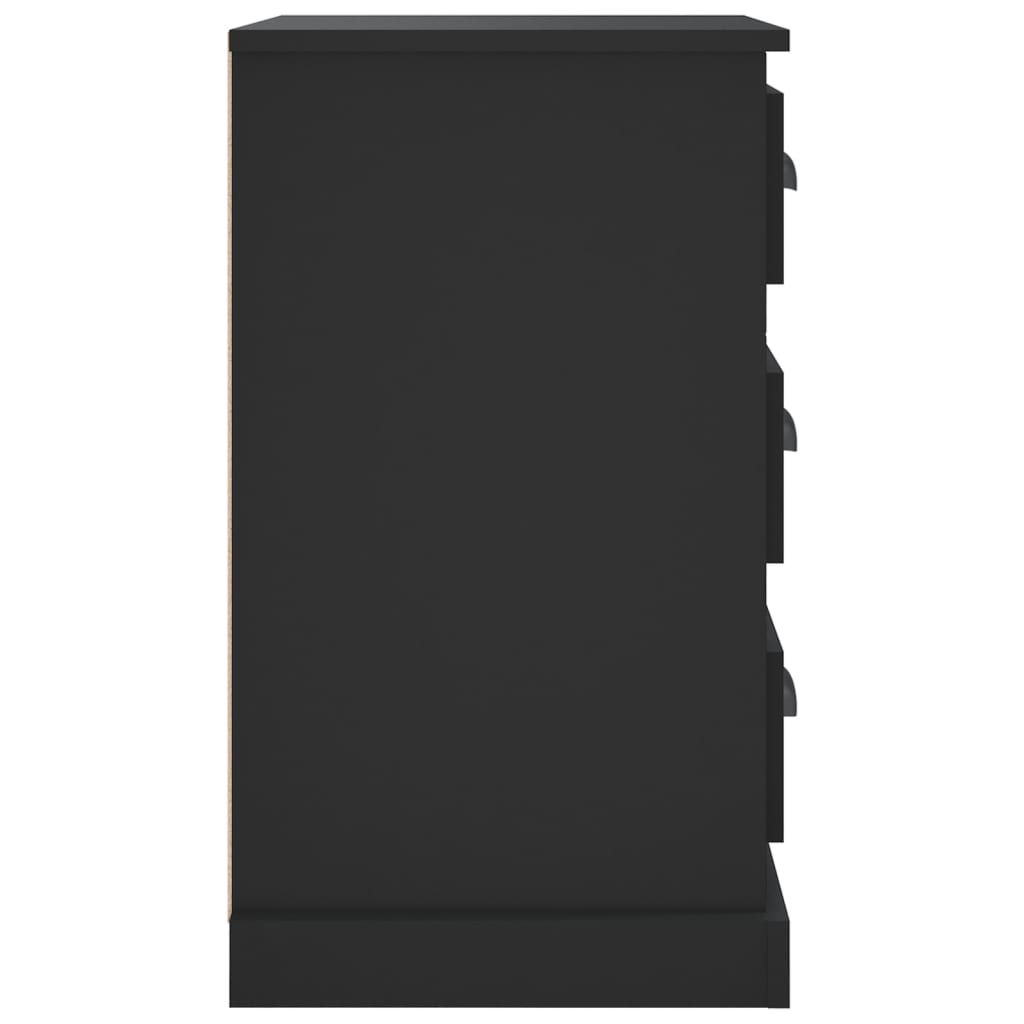 Nachtkastje 39x39x67 cm bewerkt hout zwart Nachtkastjes | Creëer jouw Trendy Thuis | Gratis bezorgd & Retour | Trendy.nl