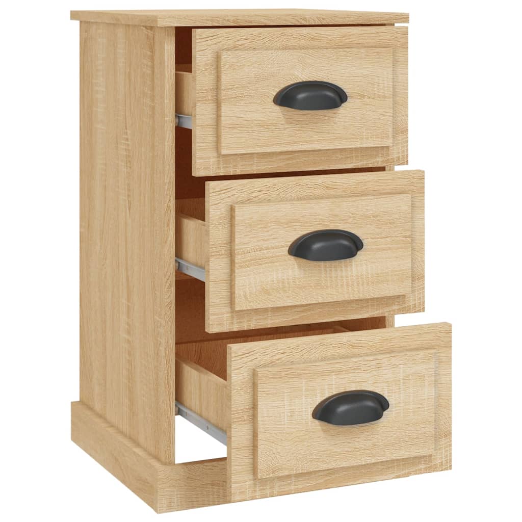 Nachtkastje 39x39x67 cm bewerkt hout sonoma eikenkleurig Nachtkastjes | Creëer jouw Trendy Thuis | Gratis bezorgd & Retour | Trendy.nl