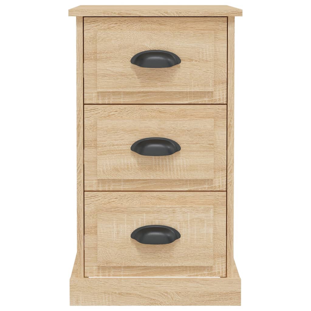 Nachtkastje 39x39x67 cm bewerkt hout sonoma eikenkleurig Nachtkastjes | Creëer jouw Trendy Thuis | Gratis bezorgd & Retour | Trendy.nl