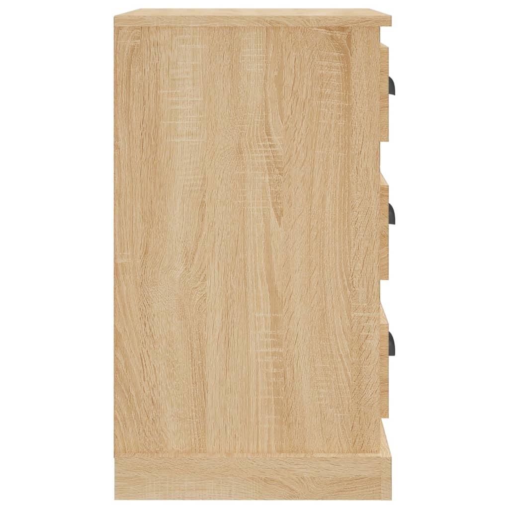 Nachtkastje 39x39x67 cm bewerkt hout sonoma eikenkleurig Nachtkastjes | Creëer jouw Trendy Thuis | Gratis bezorgd & Retour | Trendy.nl