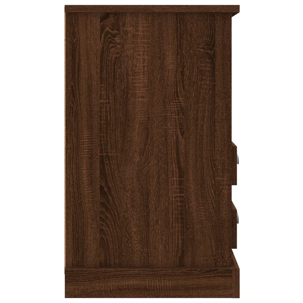 Nachtkastjes 2 st 43x36x60 cm bewerkt hout bruin eikenkleur Nachtkastjes | Creëer jouw Trendy Thuis | Gratis bezorgd & Retour | Trendy.nl