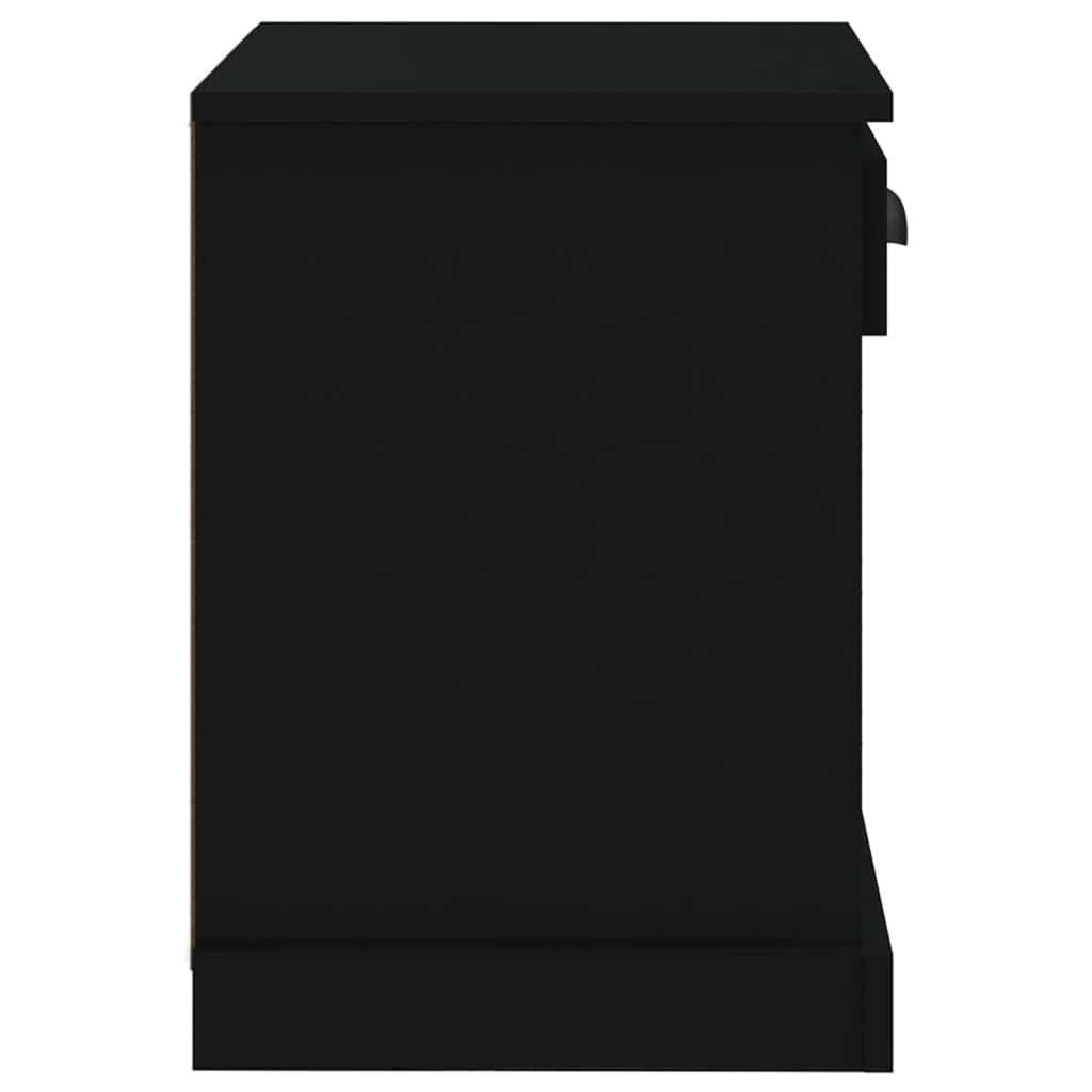 Nachtkastje 43x36x50 cm zwart Nachtkastjes | Creëer jouw Trendy Thuis | Gratis bezorgd & Retour | Trendy.nl