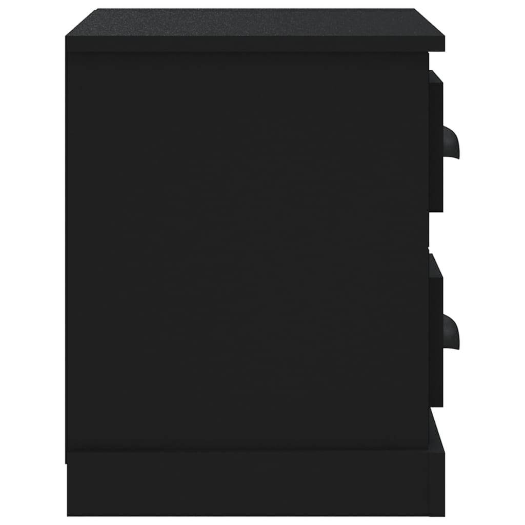 Nachtkastje 60x35,5x45 cm zwart Nachtkastjes | Creëer jouw Trendy Thuis | Gratis bezorgd & Retour | Trendy.nl