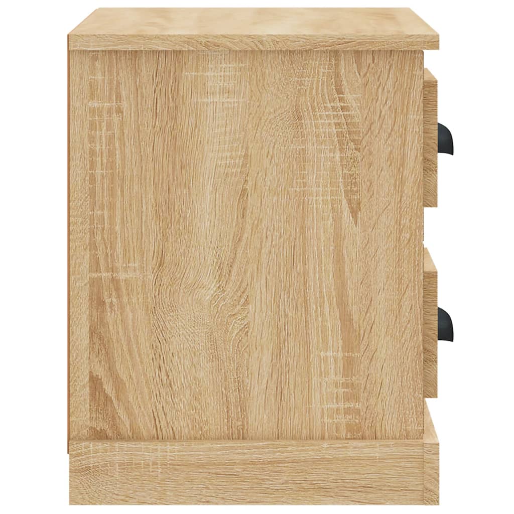 Nachtkastje 60x35,5x45 cm sonoma eikenkleurig Nachtkastjes | Creëer jouw Trendy Thuis | Gratis bezorgd & Retour | Trendy.nl