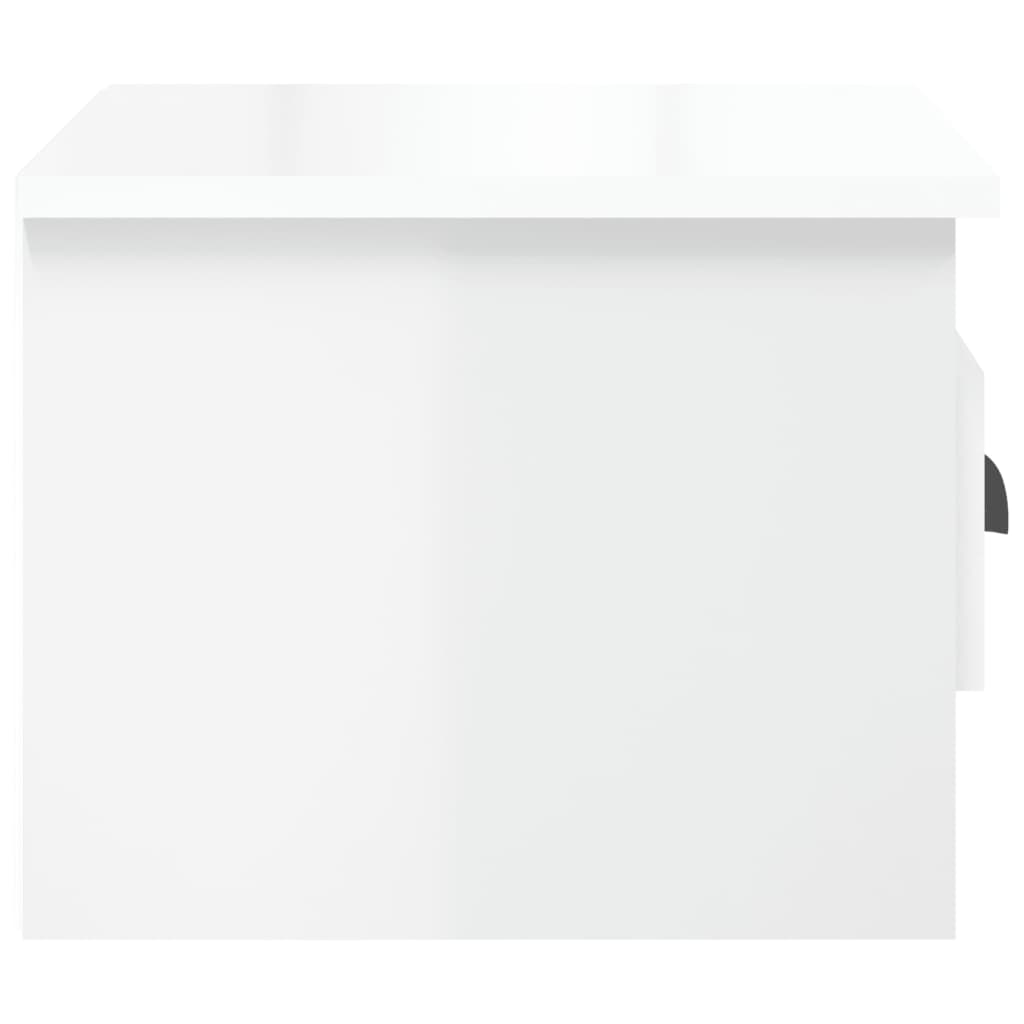 Nachtkastje wandgemonteerd 41,5x36x28 cm hoogglans wit Nachtkastjes | Creëer jouw Trendy Thuis | Gratis bezorgd & Retour | Trendy.nl