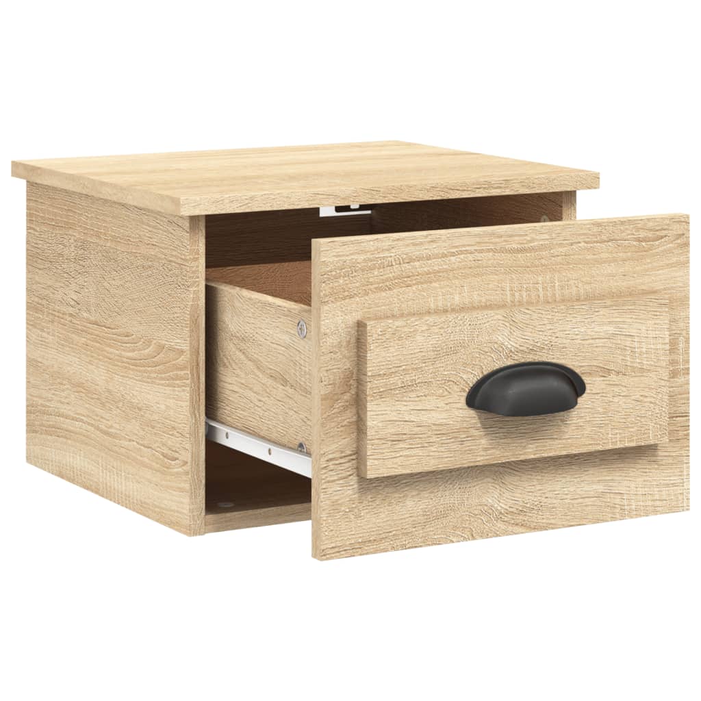 Nachtkastjes 2 st wandgemonteerd 41,5x36x28 cm sonoma eiken Nachtkastjes | Creëer jouw Trendy Thuis | Gratis bezorgd & Retour | Trendy.nl