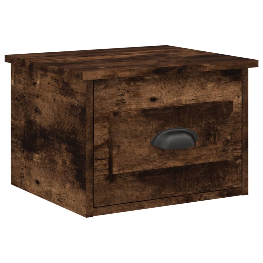 Nachtkastjes 2 st wandgemonteerd 41,5x36x28 cm gerookt eiken Nachtkastjes | Creëer jouw Trendy Thuis | Gratis bezorgd & Retour | Trendy.nl