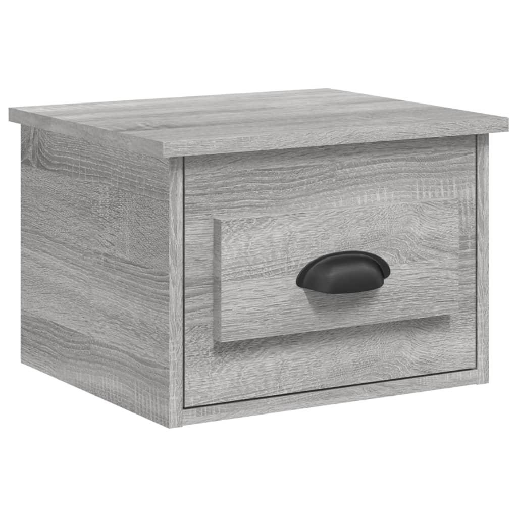 Nachtkastje wandgemonteerd 41,5x36x28 cm grijs sonoma eiken Nachtkastjes | Creëer jouw Trendy Thuis | Gratis bezorgd & Retour | Trendy.nl