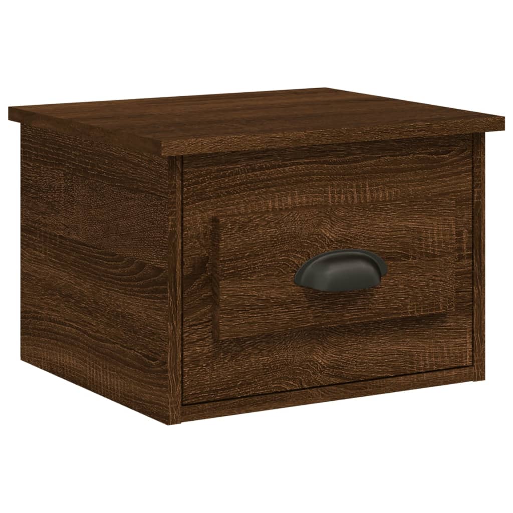 Nachtkastjes 2 st wandgemonteerd 41,5x36x28 cm bruin eikenkleur Nachtkastjes | Creëer jouw Trendy Thuis | Gratis bezorgd & Retour | Trendy.nl