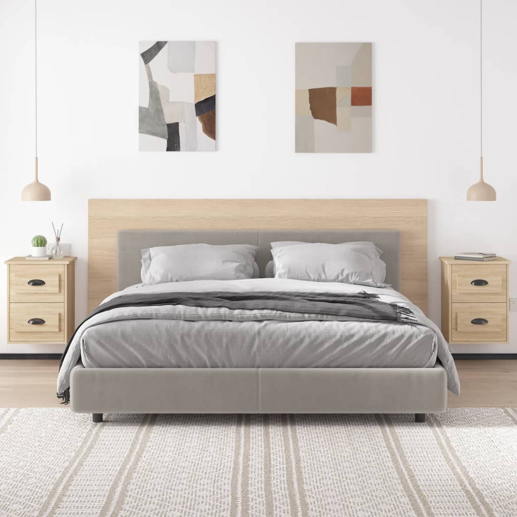 Nachtkastjes 2 st wandgemonteerd 41,5x36x53 cm sonoma eiken Nachtkastjes | Creëer jouw Trendy Thuis | Gratis bezorgd & Retour | Trendy.nl