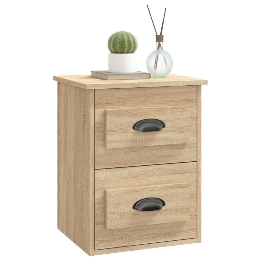 Nachtkastjes 2 st wandgemonteerd 41,5x36x53 cm sonoma eiken Nachtkastjes | Creëer jouw Trendy Thuis | Gratis bezorgd & Retour | Trendy.nl