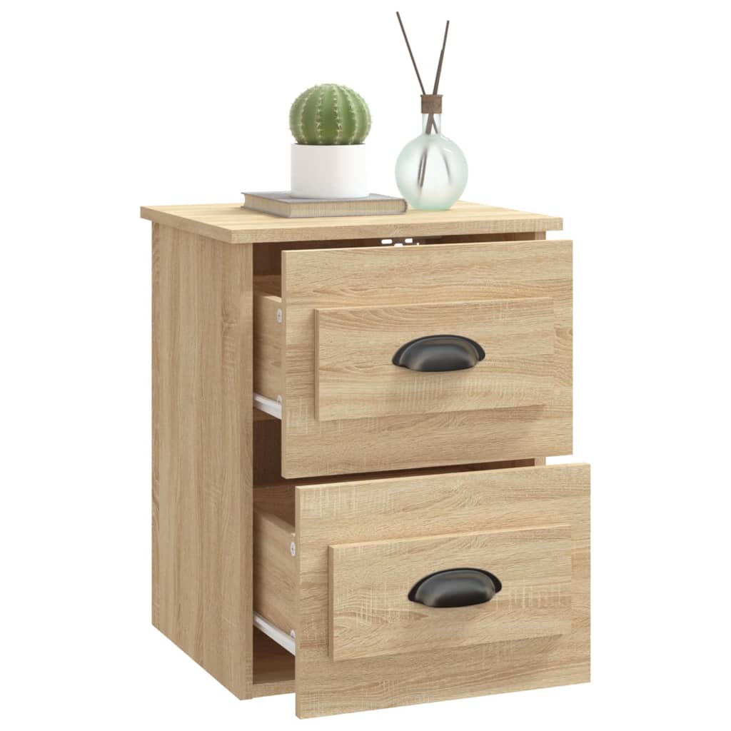 Nachtkastjes 2 st wandgemonteerd 41,5x36x53 cm sonoma eiken Nachtkastjes | Creëer jouw Trendy Thuis | Gratis bezorgd & Retour | Trendy.nl