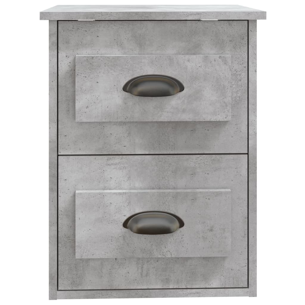 Nachtkastjes 2 st wandgemonteerd 41,5x36x53 cm betongrijs Nachtkastjes | Creëer jouw Trendy Thuis | Gratis bezorgd & Retour | Trendy.nl