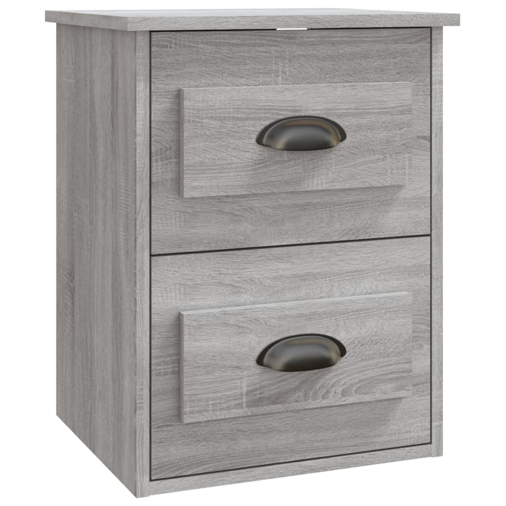 Nachtkastjes 2 st wandgemonteerd 41,5x36x53 cm grijs sonoma Nachtkastjes | Creëer jouw Trendy Thuis | Gratis bezorgd & Retour | Trendy.nl