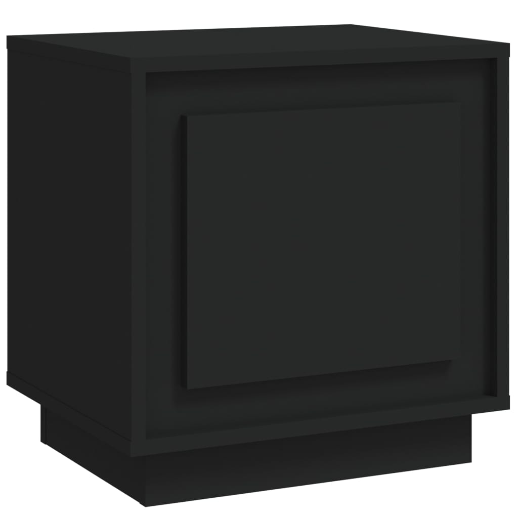 Nachtkastje 44x35x45 cm bewerkt hout zwart Nachtkastjes | Creëer jouw Trendy Thuis | Gratis bezorgd & Retour | Trendy.nl
