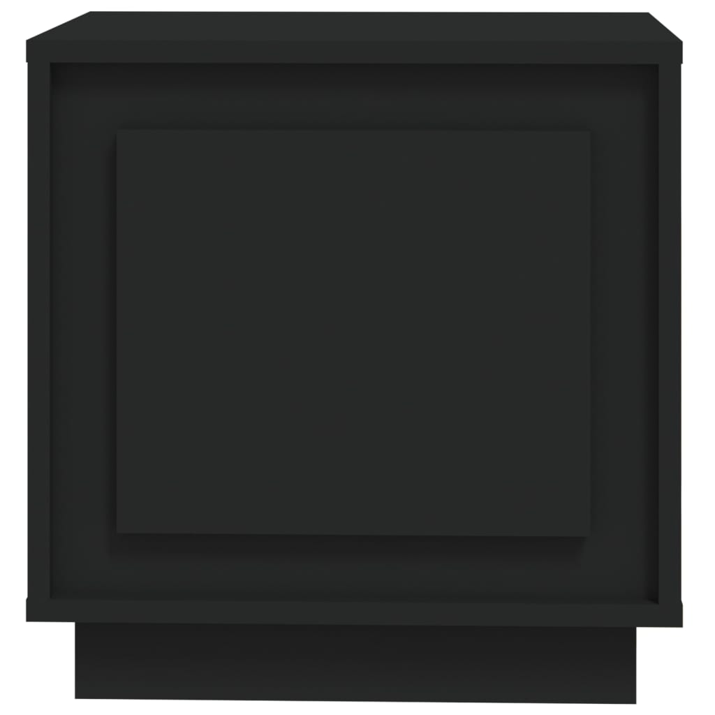 Nachtkastje 44x35x45 cm bewerkt hout zwart Nachtkastjes | Creëer jouw Trendy Thuis | Gratis bezorgd & Retour | Trendy.nl